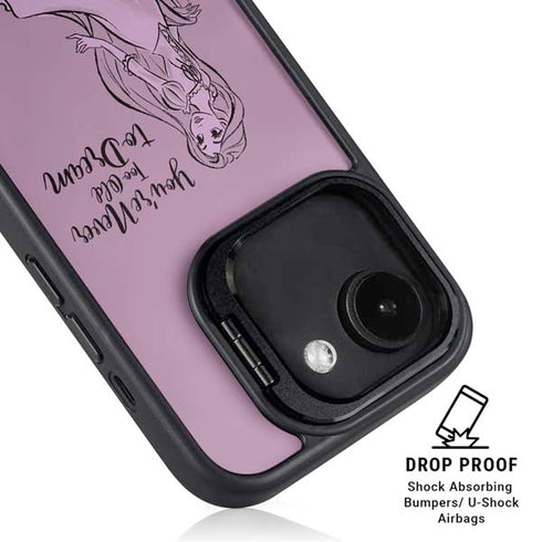 Disney Princess Rapunzel Never Too Old To Dream Art iPhone 16e Kickstand Case