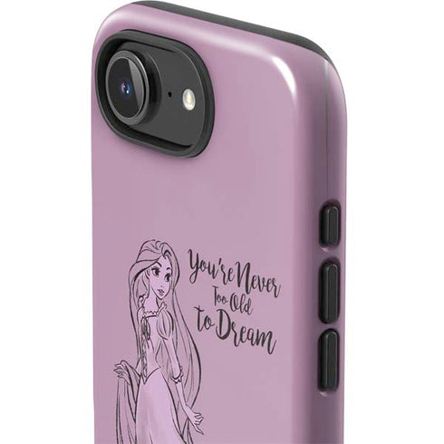 Disney Princess Rapunzel Never Too Old To Dream Art iPhone 16e Impact Case