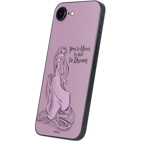 Disney Princess Rapunzel Never Too Old To Dream Art iPhone 16e Skin