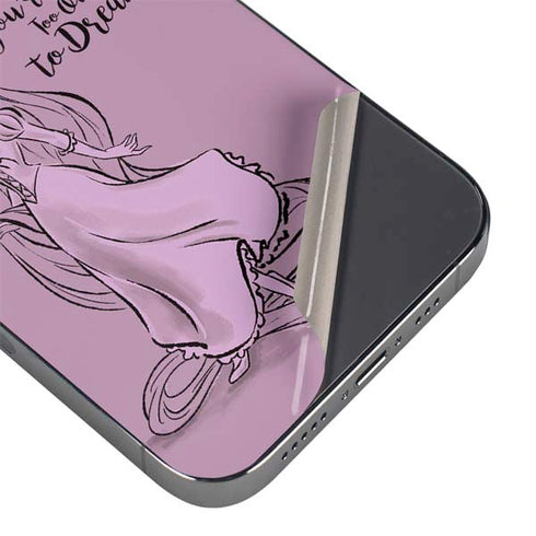 Disney Princess Rapunzel Never Too Old To Dream Art iPhone 16e Skin
