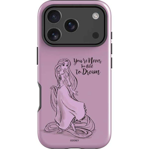 Disney Princess Rapunzel Never Too Old To Dream Art iPhone 18 Pro Impact Case