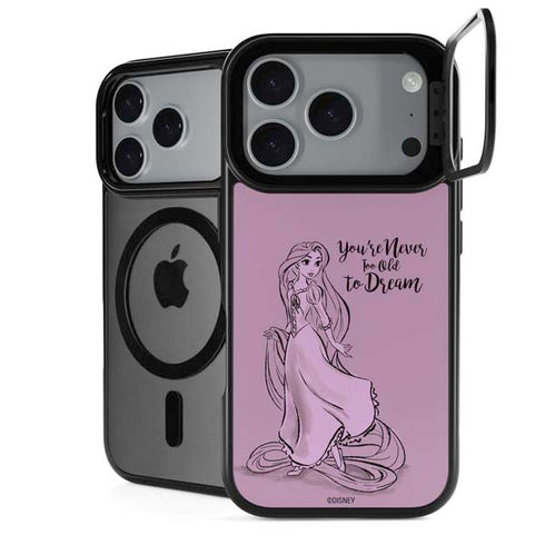Disney Princess Rapunzel Never Too Old To Dream Art iPhone 18 Pro Kickstand Case