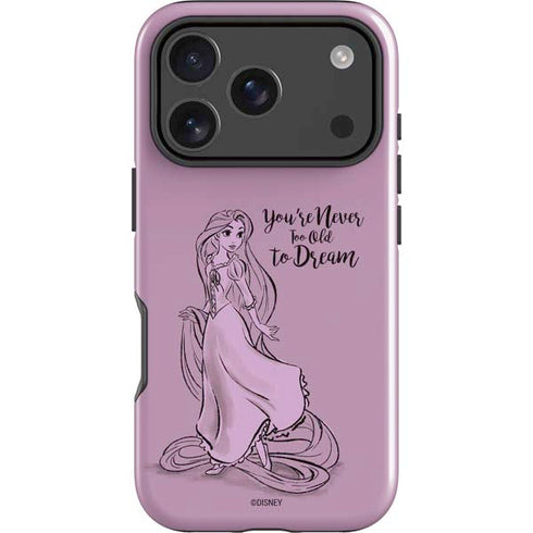 Disney Princess Rapunzel Never Too Old To Dream Art iPhone 18 Pro Max Impact Case
