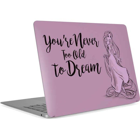 Disney Princess Rapunzel Never Too Old To Dream Art Apple MacBook Air Skin