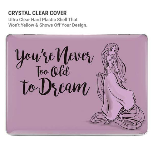 Disney Princess Rapunzel Never Too Old To Dream Art MacBook Pro 14in (2021-24) Case plus Skin