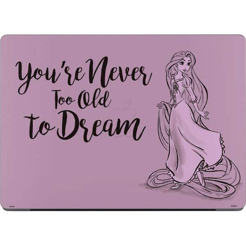 Disney Princess Rapunzel Never Too Old To Dream Art Apple MacBook Pro 14-inch Skin