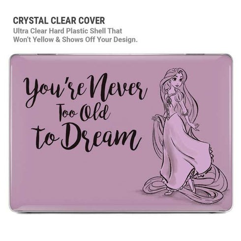 Disney Princess Rapunzel Never Too Old To Dream Art MacBook Cases