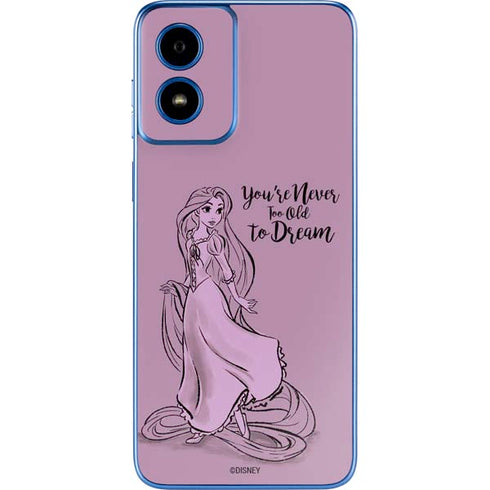 Disney Princess Rapunzel Never Too Old To Dream Art Moto G Play 4G (2024) Skin