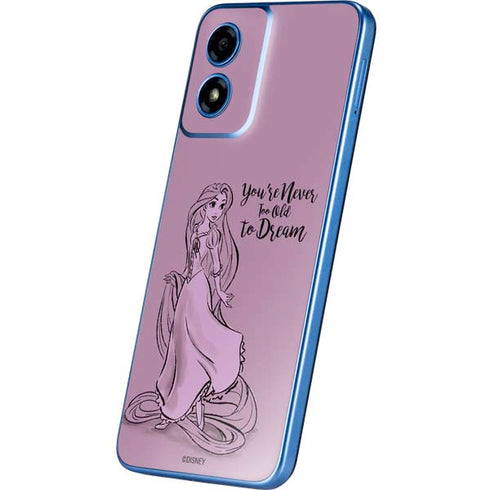 Disney Princess Rapunzel Never Too Old To Dream Art Moto G Play 4G (2024) Skin