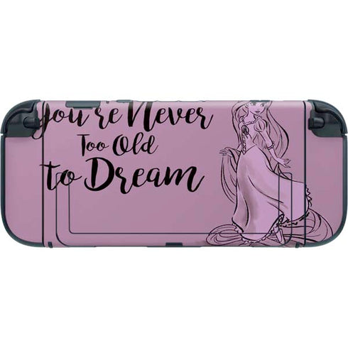 Disney Princess Rapunzel Never Too Old To Dream Art Nintendo Switch 2 (2025) with Joy-Con Skin