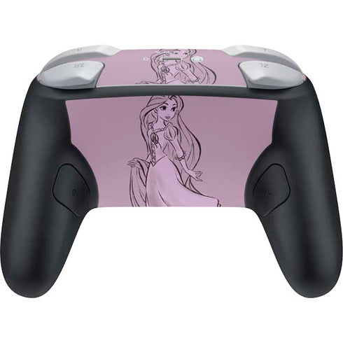 Disney Princess Rapunzel Never Too Old To Dream Art Nintendo Switch 2 (2025) Pro Controller Skin