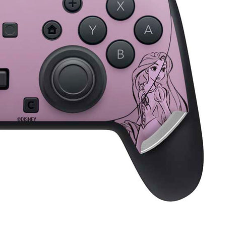 Disney Princess Rapunzel Never Too Old To Dream Art Nintendo Switch 2 (2025) Pro Controller Skin
