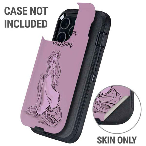 Disney Princess Rapunzel Never Too Old To Dream Art Otterbox Defender iPhone Skin