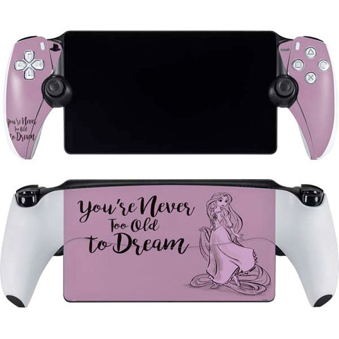 Disney Princess Rapunzel Never Too Old To Dream Art PlayStation Portal Remote Player Skin