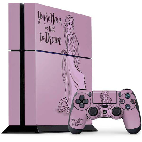 Disney Princess Rapunzel Never Too Old To Dream Art PlayStation PS4 Skins