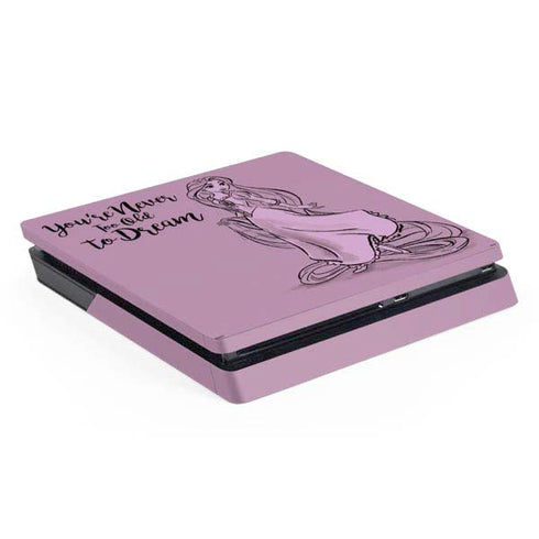 Disney Princess Rapunzel Never Too Old To Dream Art PS4 Slim Skin