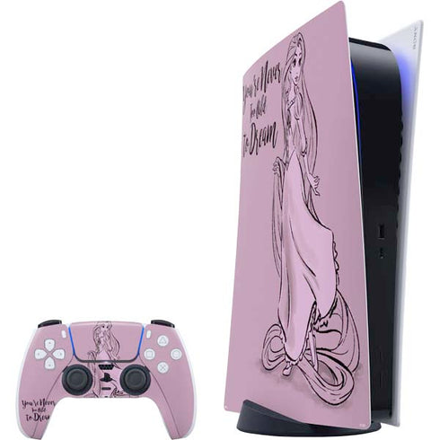Disney Princess Rapunzel Never Too Old To Dream Art PlayStation PS5 Skins