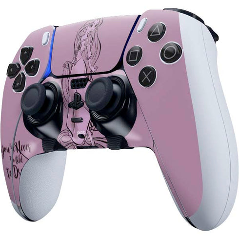Disney Princess Rapunzel Never Too Old To Dream Art PS5 DualSense Edge Pro Controller Skin