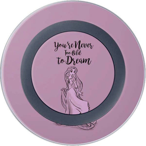 Disney Princess Rapunzel Never Too Old To Dream Art Wireless Charger Skin