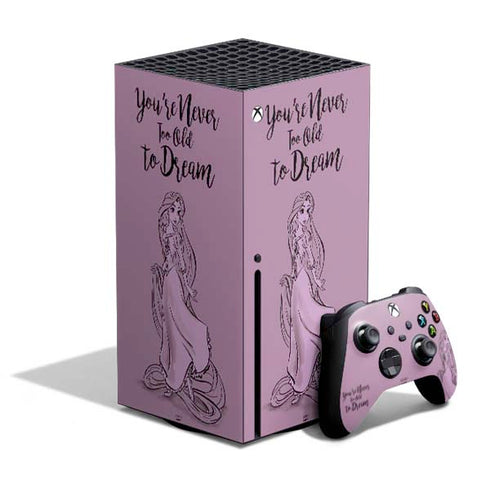 Disney Princess Rapunzel Never Too Old To Dream Art Xbox Series X Skins