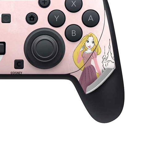 Disney Princess Rapunzel Art Nintendo Switch 2 (2025) Pro Controller Skin