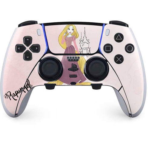 Disney Princess Rapunzel Art PS5 DualSense Edge Pro Controller Skin