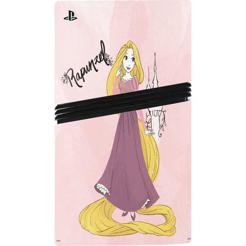 Disney Princess Rapunzel Art PS5 Pro Disk Bundle Skin