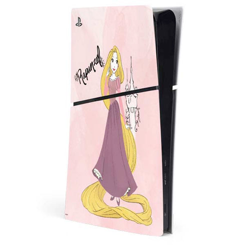 Disney Princess Rapunzel Art PS5 Slim Digital Edition Console Skin