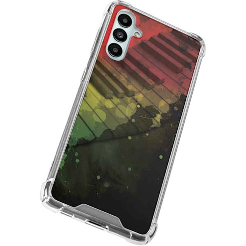 Rasta Color Keys Gabb Phone 4 Clear Case