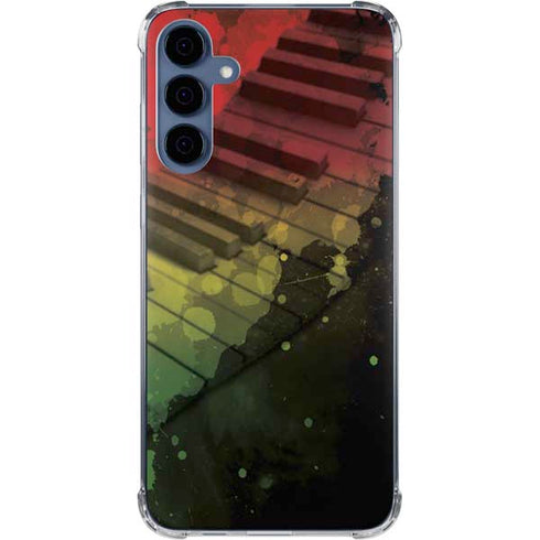 Rasta Color Keys Galaxy A55 5G Clear Case
