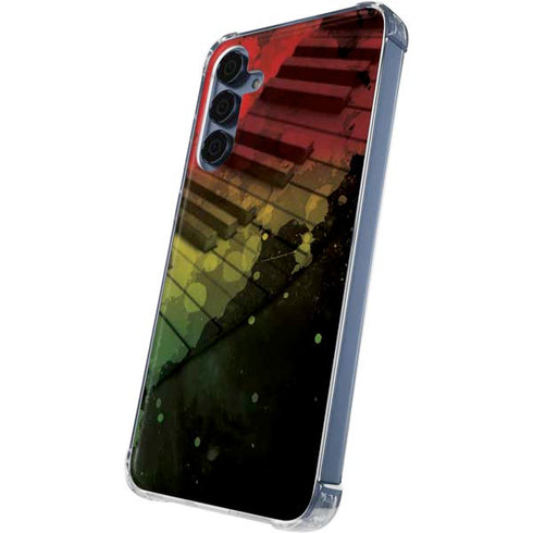 Rasta Color Keys Galaxy A55 5G Clear Case