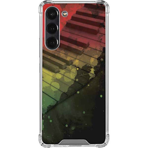 Rasta Color Keys Galaxy S24 FE Clear Case