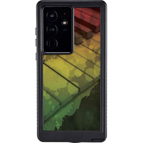 Rasta Color Keys Galaxy S24 Ultra Waterproof Case