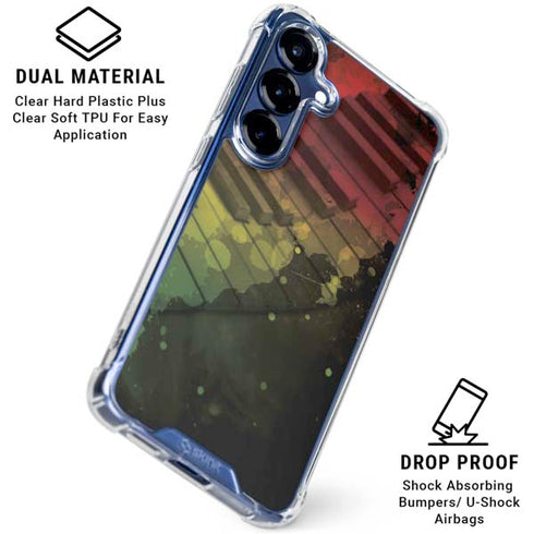 Rasta Color Keys Galaxy S25 Clear Case