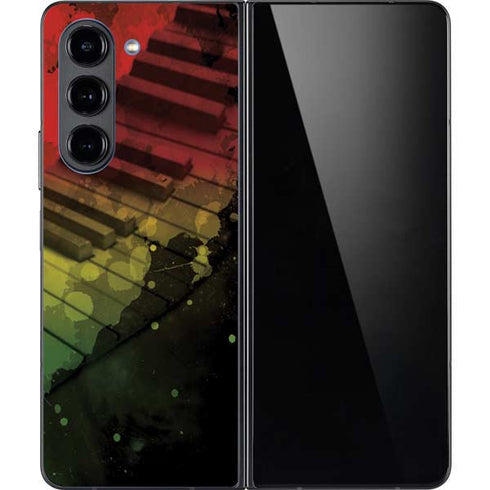 Rasta Color Keys Galaxy Z Fold5 5G Skin