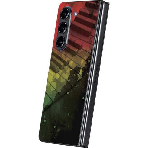 Rasta Color Keys Galaxy Z Fold5 5G Skin