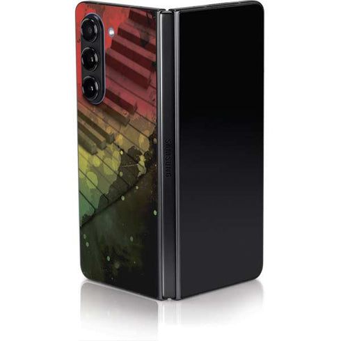 Rasta Color Keys Galaxy Z Fold5 5G Skin