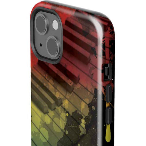 Rasta Color Keys iPhone 15 Impact Case