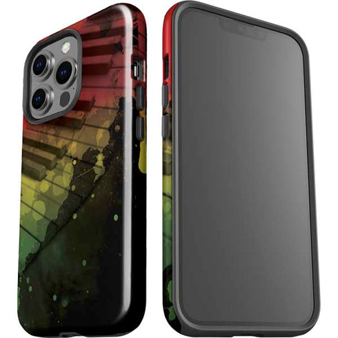 Rasta Color Keys iPhone 15 Pro Impact Case
