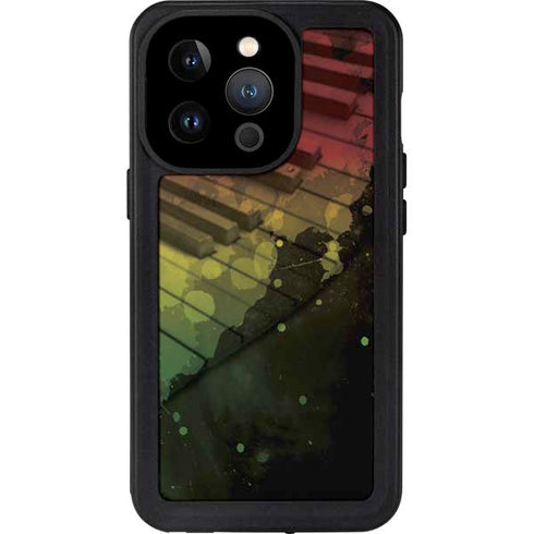 Rasta Color Keys iPhone 15 Pro Waterproof Case