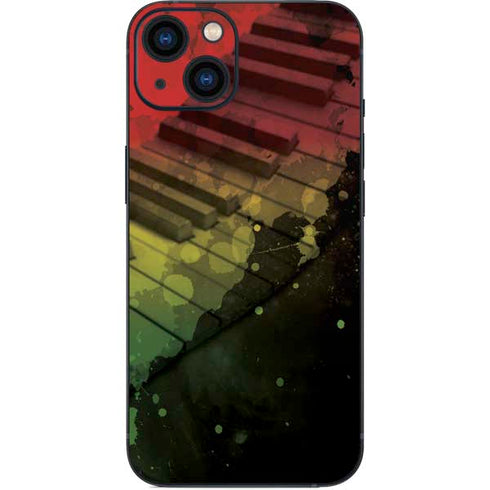 Rasta Color Keys iPhone 15 Skin