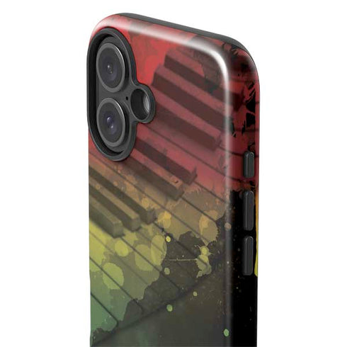 Rasta Color Keys iPhone 16 Impact Case