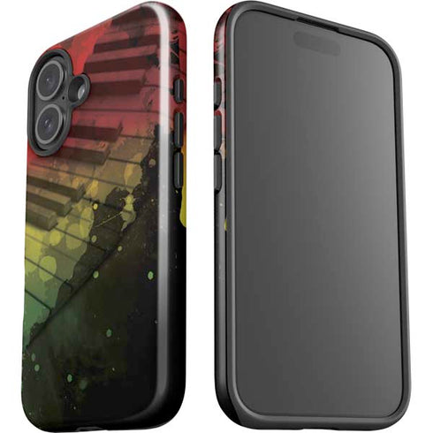 Rasta Color Keys iPhone 16 Impact Case