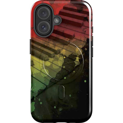 Rasta Color Keys iPhone 16 Magsafe Impact Case