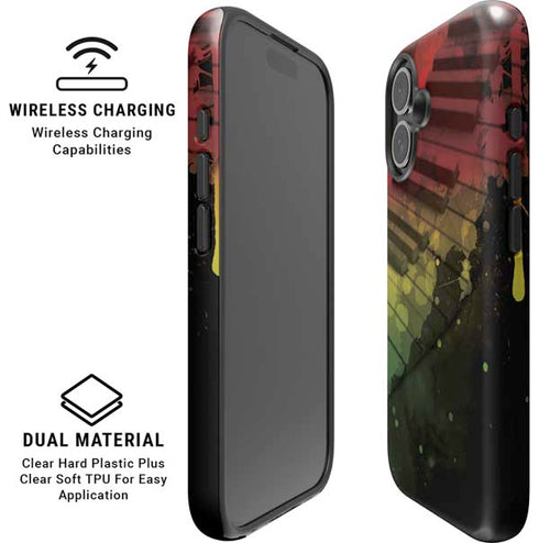 Rasta Color Keys iPhone 16 Magsafe Impact Case