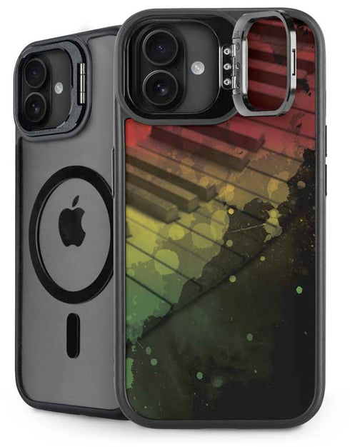 Rasta Color Keys iPhone 16 Plus Kickstand Case