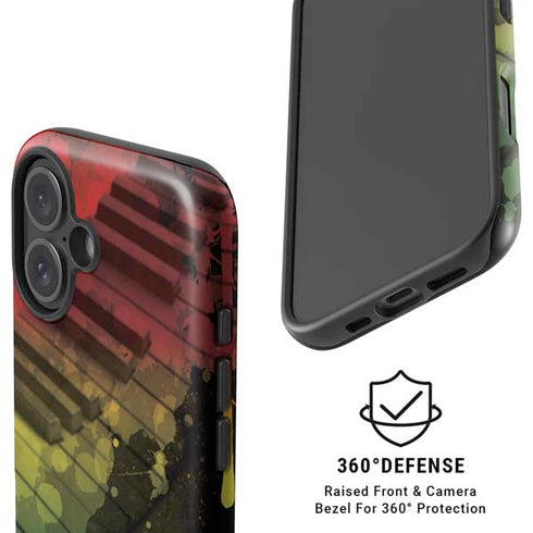 Rasta Color Keys iPhone 16 Plus Magsafe Impact Case