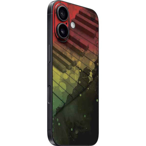 Rasta Color Keys iPhone 16 Plus Skin