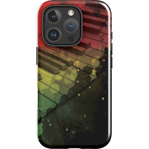 Rasta Color Keys iPhone 16 Pro Impact Case