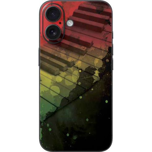 Rasta Color Keys iPhone 16 Skin